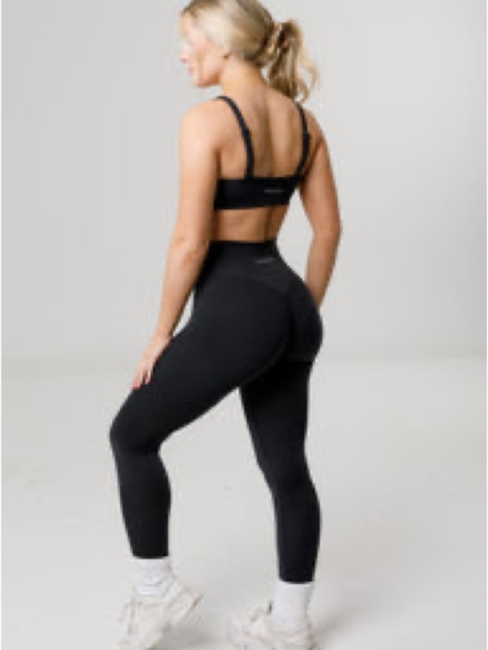 Paragon High-Waist Black Leggings with Sculpt Seam Plus - size Small